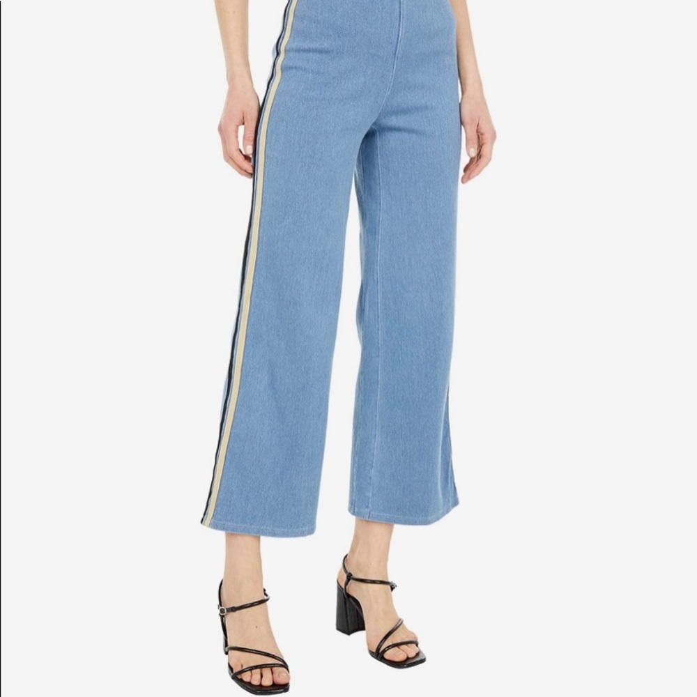 Lysse Opal Knit Denim Wide Leg Crop size SM